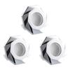 Set of 3 Sturdy ABS Materials Sink Overflows Covers for Home And Hotel Bathrooms Elegant Color Quick Installation