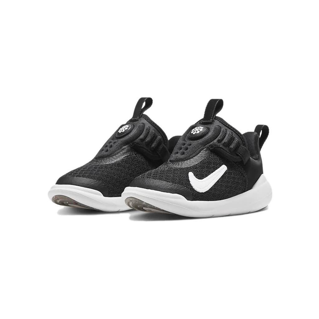 Nike E Series 1.0 TD Breathable Low top Running Shoes Black White Infant And Toddler DV4252-002