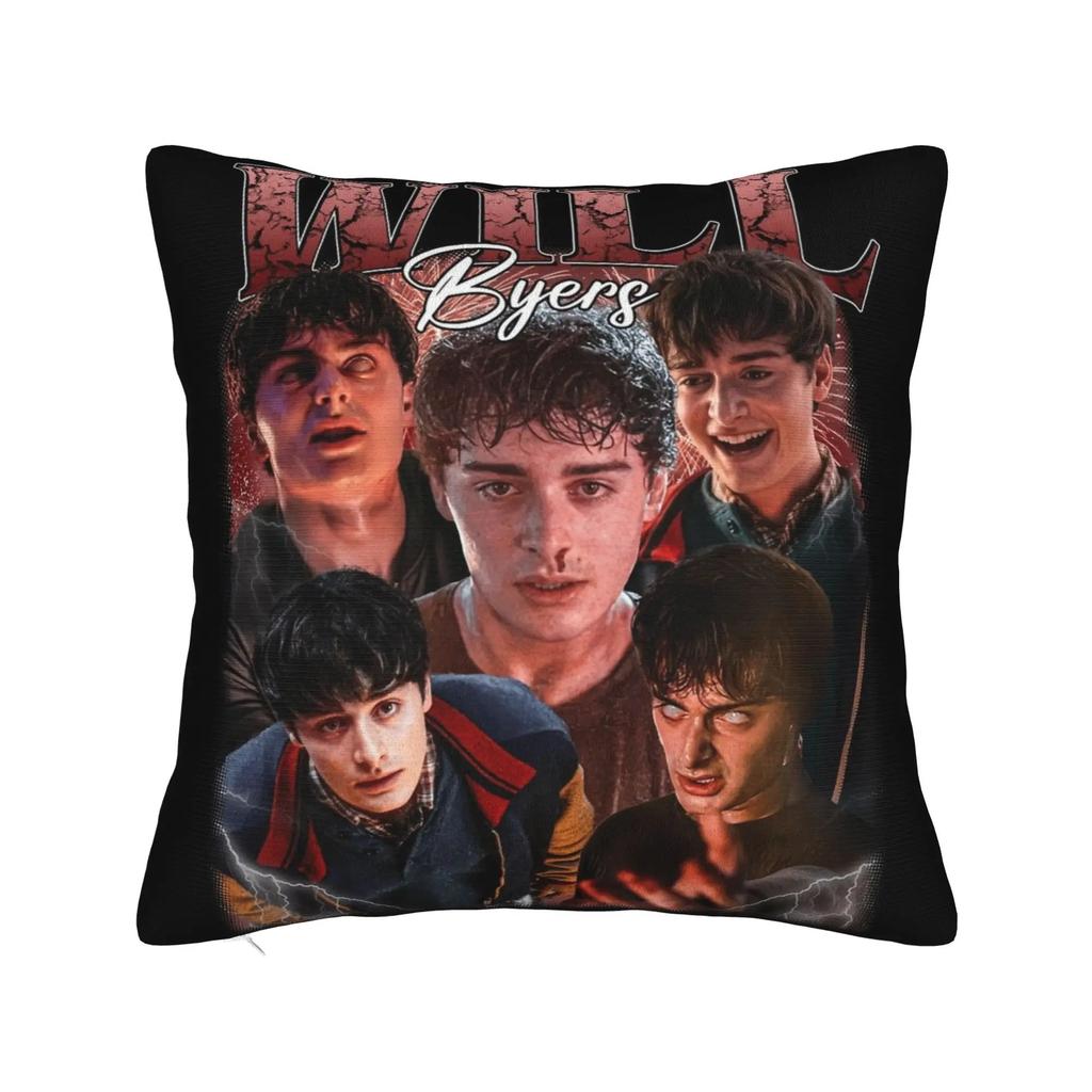 Steve Harrington Bootleg Series, Soft Polyester Fiber Cushion Covers, Decorative Style, Unique Pillow Covers, With Zippers For C