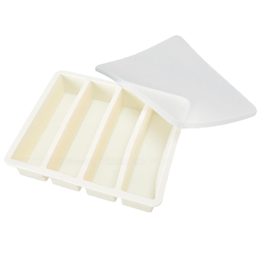 Ice Tray   Silicone Compact sy Relse with Removable Lid for Kitchen RV Cocktail Coffee