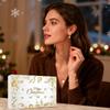 Christmas Calendar 24 Days Jewelry Advent Pendant Necklace For Women Girls Daughter Girlfriend Holiday Party Date Gathering