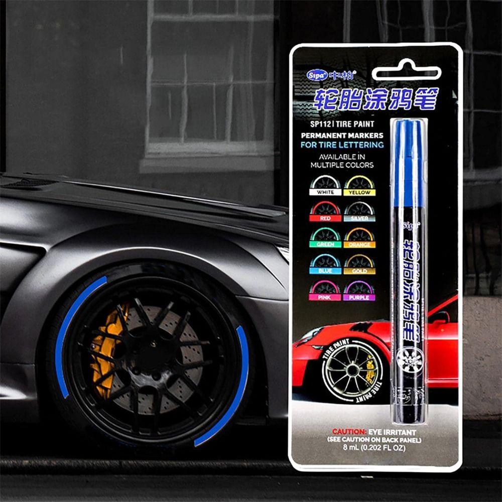 Strong Coverage Tire Paint Pen for Rubber Meta Glass Car Tires Car Tire Graffiti Paint Pen