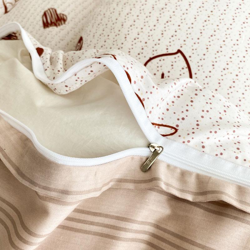 Duvet Cover Comfortable Cotton Quilt Cover AB Double sided Printing Quilt Cover Extra large 220x240 Skin friendly Fabric Quilt