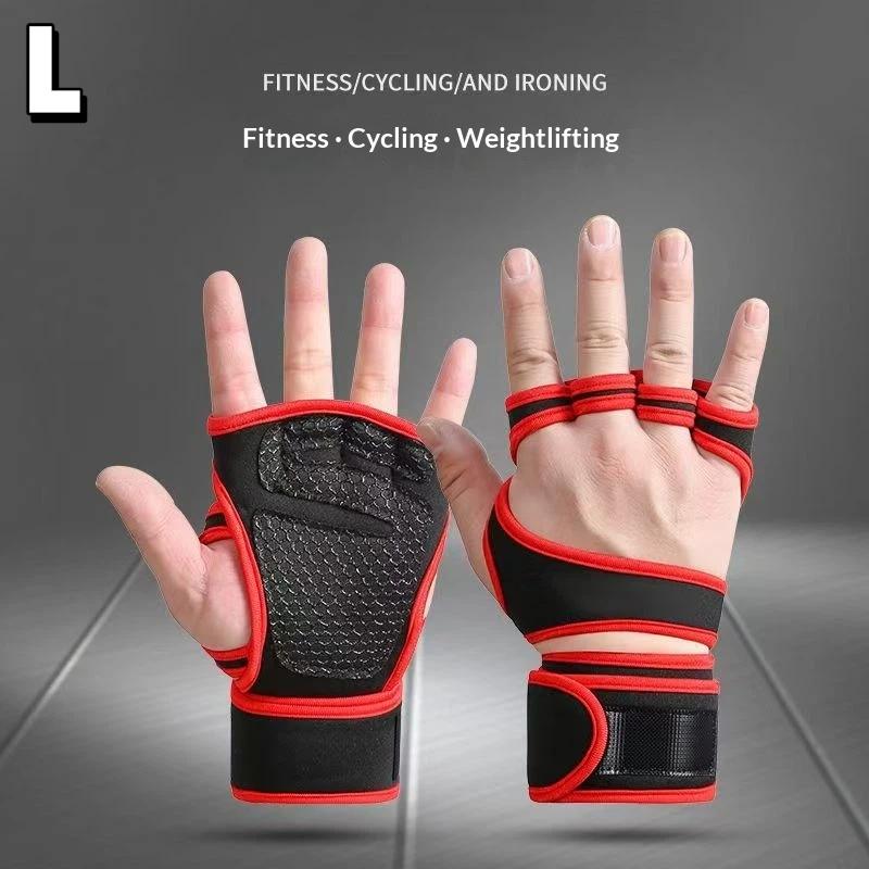1 pár tréninkových rukavic na vzpírání pro muže a ženy, Fitness, Sport, Kulturistika, Gymnastika, Posilovna, Chránič dlaní, zápěstí