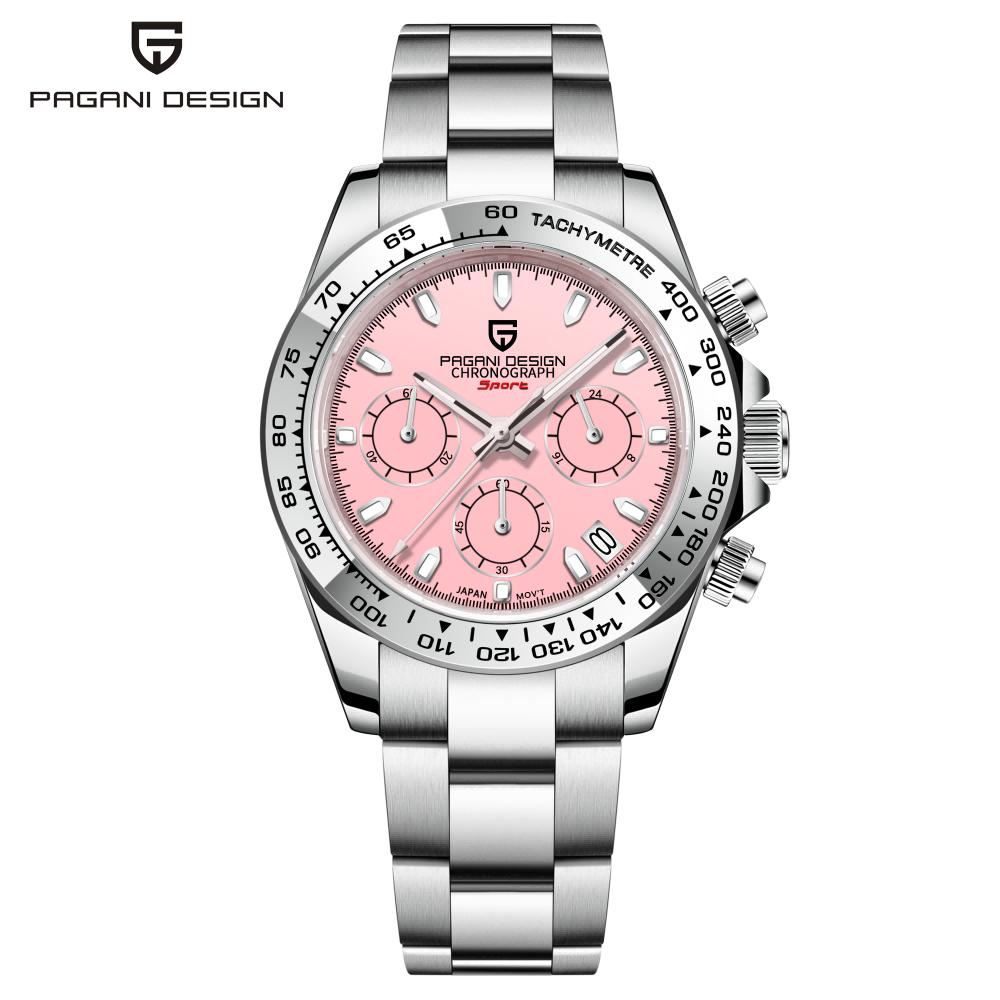 PAGANI DESIGN 1727 Brand New Ready Made Ready to Ship Low Price Multi-Color Personalized Men Quartz Watch Stainless Steel Band