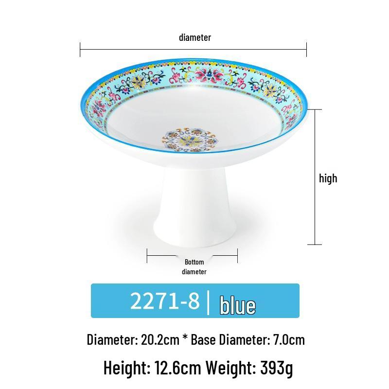 Creative Melamine Pedestal Bowl for Restaurants: Perfect for Hot Pot, Ice Cream, Shaved Ice, and Desserts
