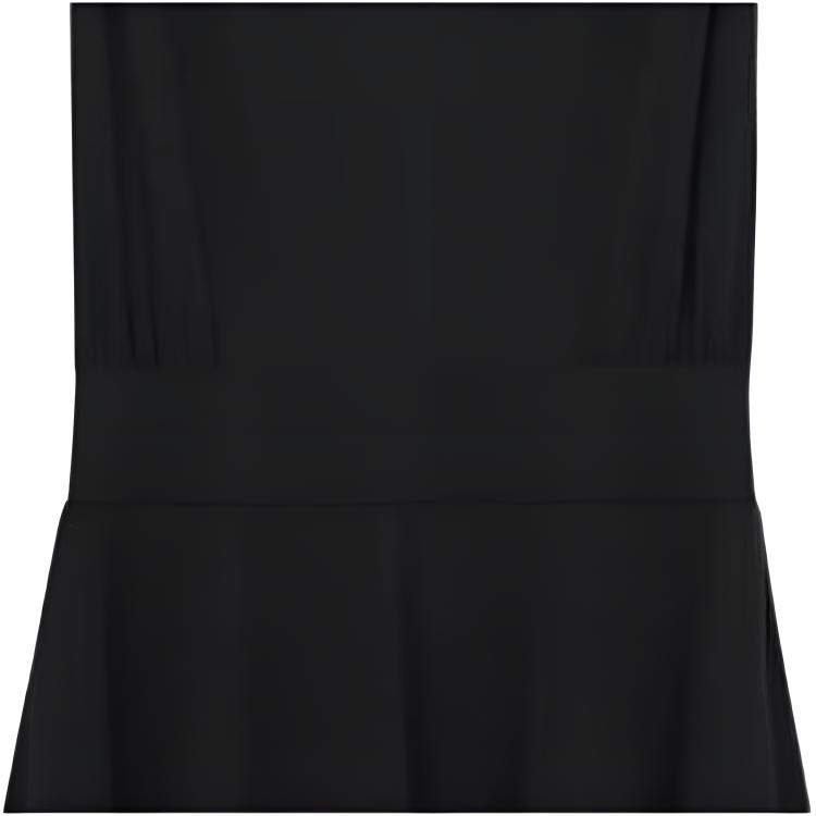 We11done Ss23 Solid Plain Knit Sleeveless Dress Women dresses Black WD-OP1-23-108-W-BK