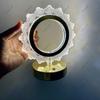 Sunflower-shaped Acrylic Table Lamp Ambient Desk Light Tricolored USB Rechargeable LED Color-changing Night Light for Home Decor