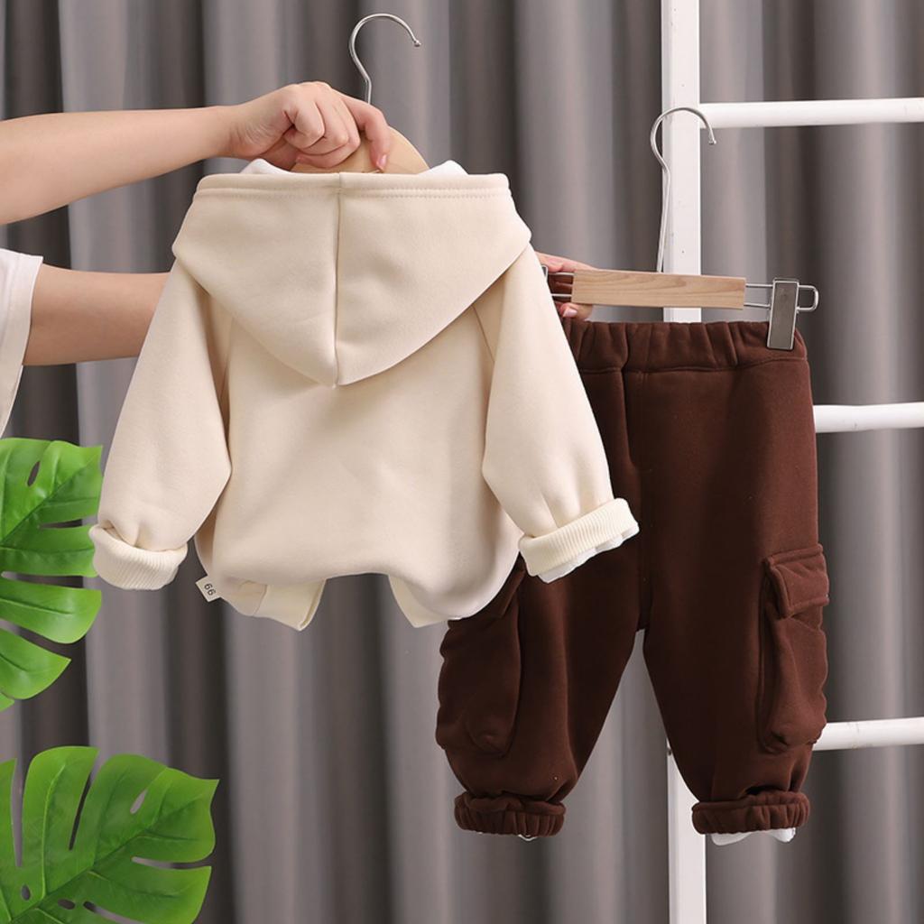 Kids Casual Long-Sleeve Set, Comfortable Daily Wear Outfits