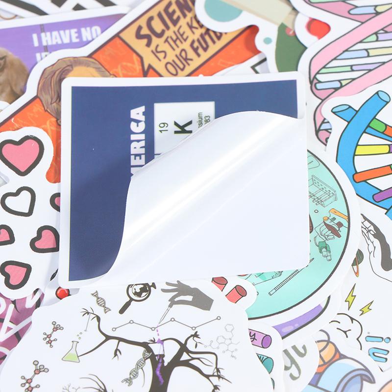 100 ks nálepka Science Chemistry Laboratory pro kufr na notebook na skateboard