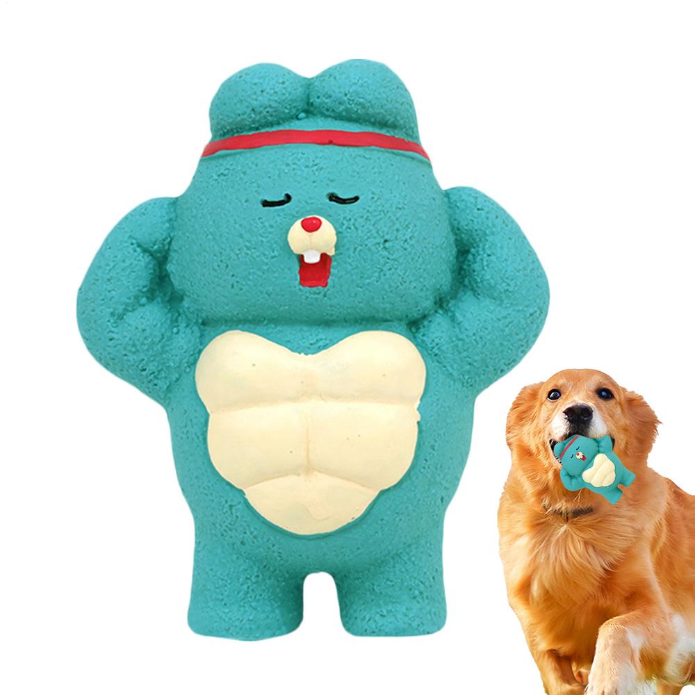 Latex Pet Chew Toy Funny Animal Chew Toys Latex Squeaky Toys Dog Toy Panda Soft Interactive Pet Supplies for Large Dogs & Medium