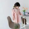 Korean Girls' Heart Cut-Out Floral Cotton Dress - Summer 2026 Collection
