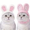 Cat Head Gear,cute Little White Rabbit Costume Hat,cat Head Wear,performance Prop,funny Pet Hat with Rabbitears