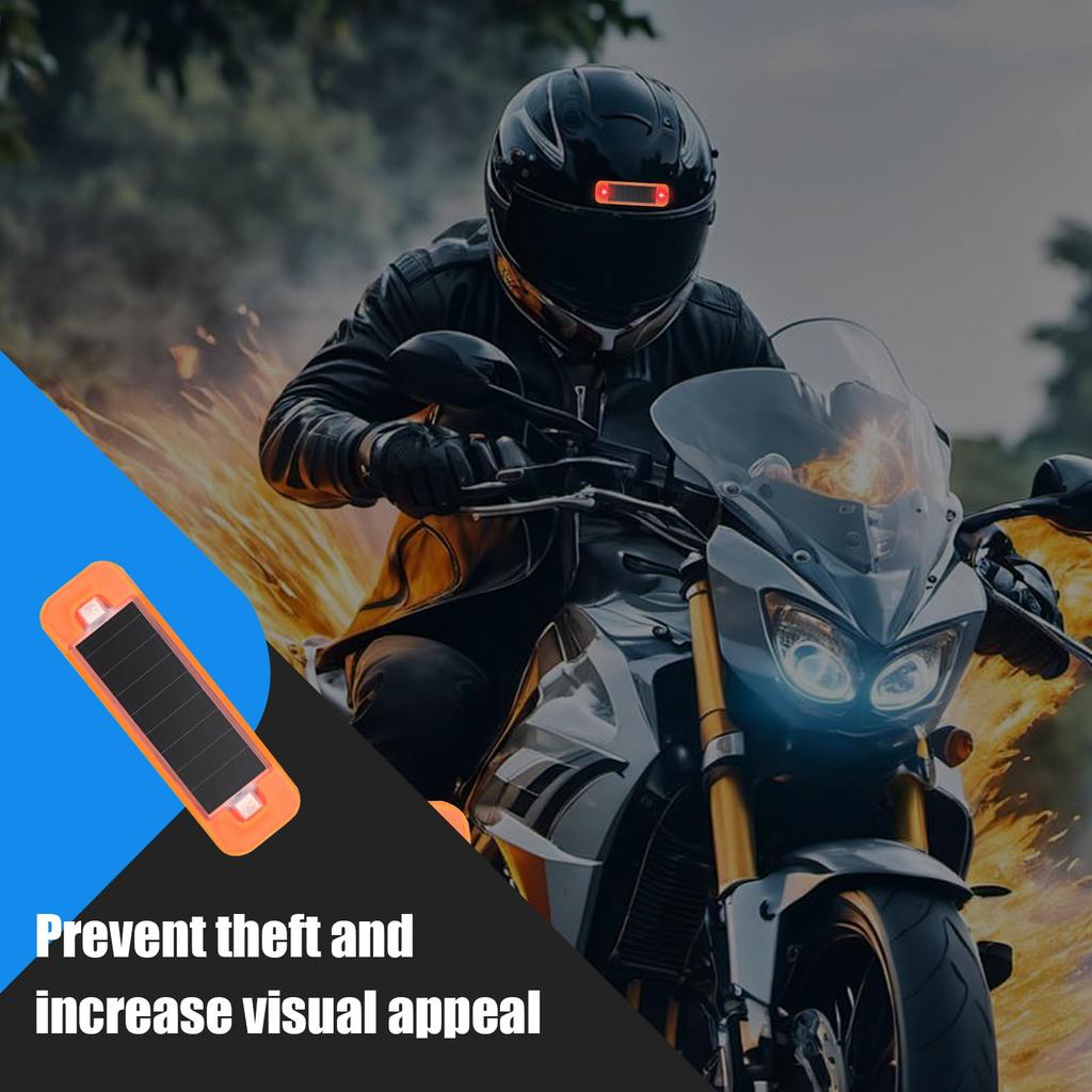 Bicycle Solar Light, Solar Bike Light, Waterproof - Bike Clear Lamp, Night Cycling Lamp