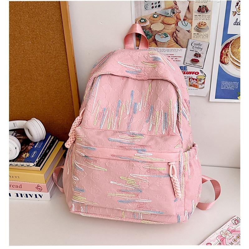 Cute schoolbag junior high school girls high value niche style college students design sense travel shoulders
