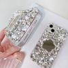 Glitter Rhinestone Phone Case with Mirror For iPhone 17 16 15 14 13 12 11 Pro Max Air mini 16e 8 7 Plus X XS XR SE 2020, Sparkly Crystal Diamond Cover