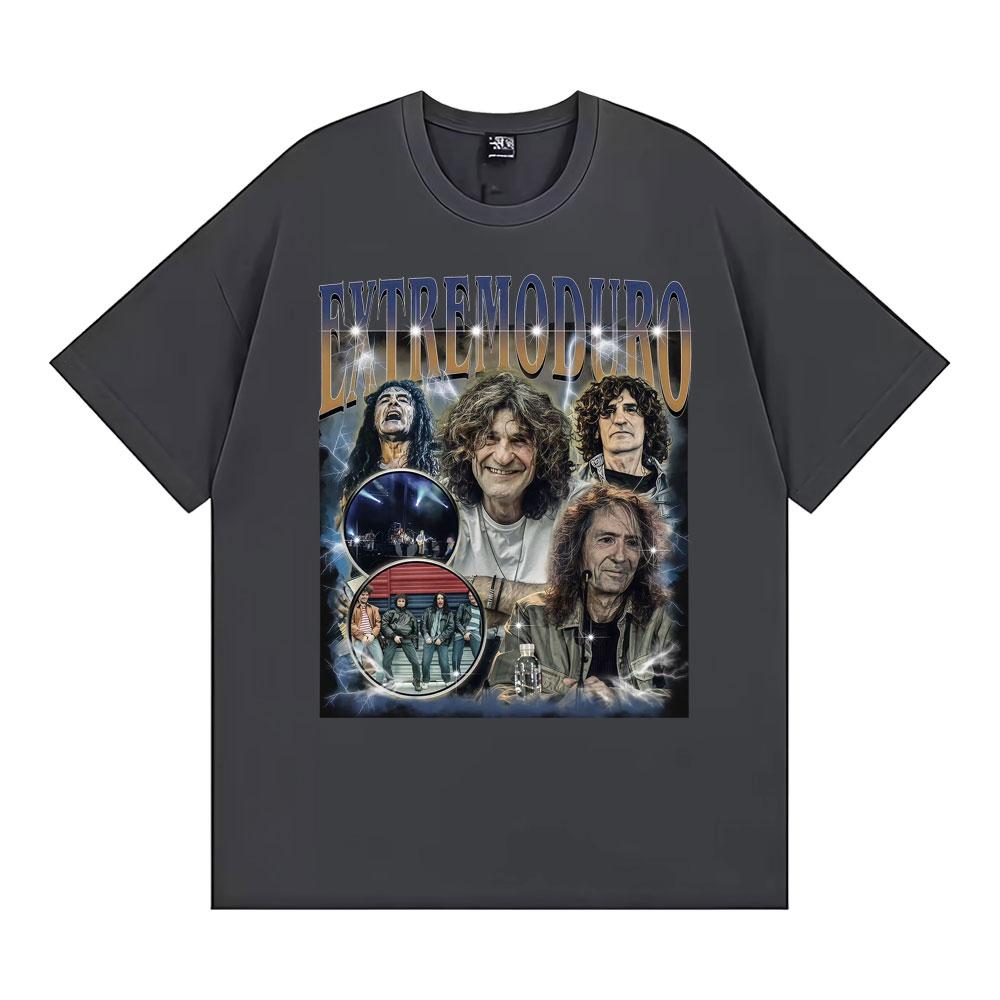Rock Band Extremoduro Vintage Graphic Tshirts Unisexs Clothing Harajuku Hip Hop Punk Style T Shirt Cotton Loose Oversized Tshirt