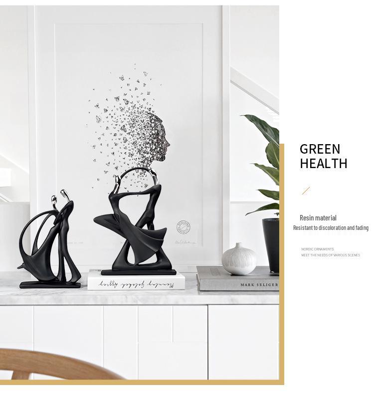 Nordic Music Band Figures: Creative Living Room & TV Cabinet Ornament