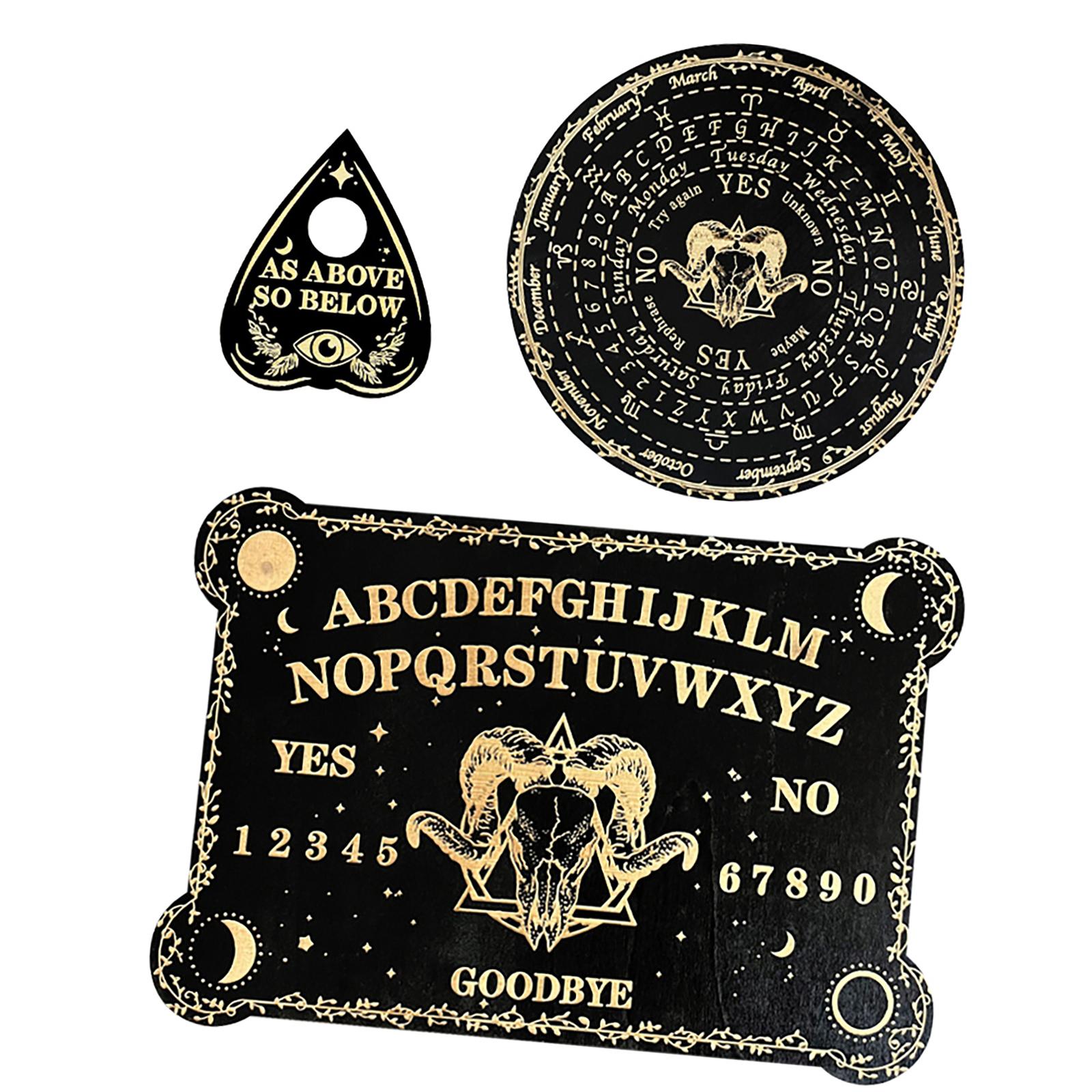 Wood Carved Pendulum Board Dowsing Board Divination Board Witchcraft Wiccan Altar Board Metaphysical Message Board