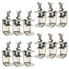 HIRAISM Mini C-Shaped Clamps, Small, Stainless Steel, 30mm Opening, 0-25mm Range, Woodworking Tool, Strong for Fixing, Gluing, Welding, Repair Work, C