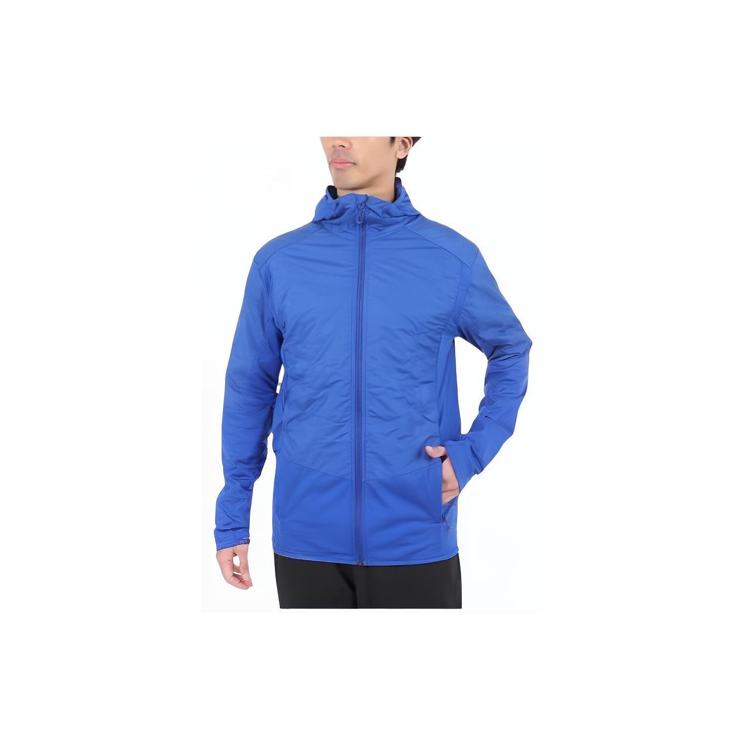 

Salomon Outline Solid Color Zip Long Sleeve Jacket Men Jacket Blue LC2151800 XL