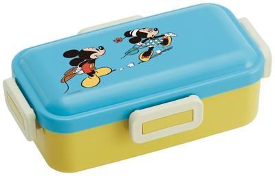 Skater Antibacterial Lunch Box with Disney Mickey Mouse Modern Comic Made In Japan Soft-Serving Dome-Shaped Lid, 530ml, Design, (PFLB6AG-A)