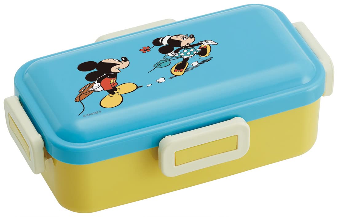 

Skater Antibacterial Lunch Box with Disney Mickey Mouse Modern Comic Made in Japan Soft-Serving Dome-Shaped Lid, 530ml, Design, (PFLB6AG-A)