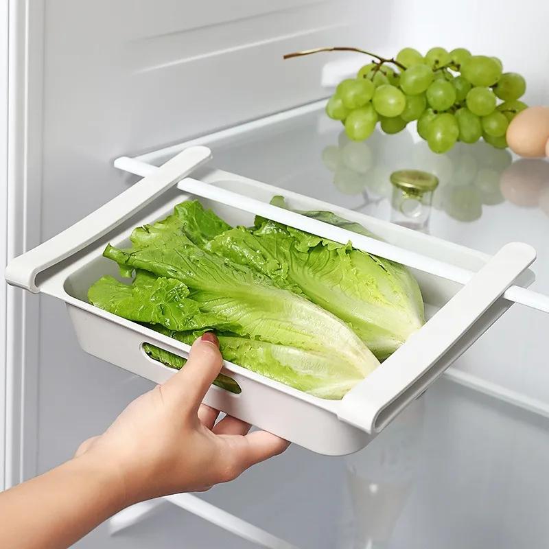 Refrigerator Drawer Type Egg Storage Box Pull-out Fruit and Vegetable Storage Box 12 Grid Egg Preservation Box Refrigerator Sort