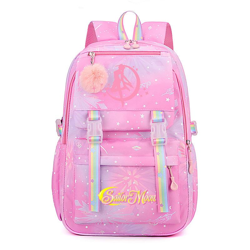 Starry Sky Beauty Girl Bag Women's High Sense Light Primary School Students Color Backpack Girls Outdoor Schoolbag