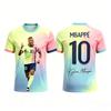 Tricou de Copii pentru Sport în Aer Liber, Comemorativ Mbappé de Vară, Imprimat 3D - Uscare Rapidă și Respirabil, Ținută de Familie