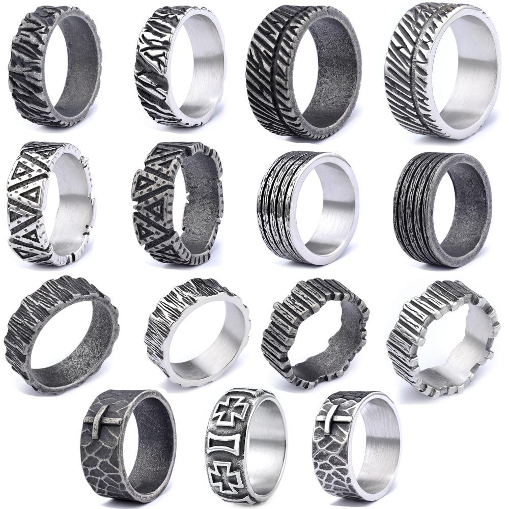 Unisex Ring mit vertikaler Textur Stilvolles europäisch-amerikanisches Design Trendiger Schmuck für Männer und Frauen