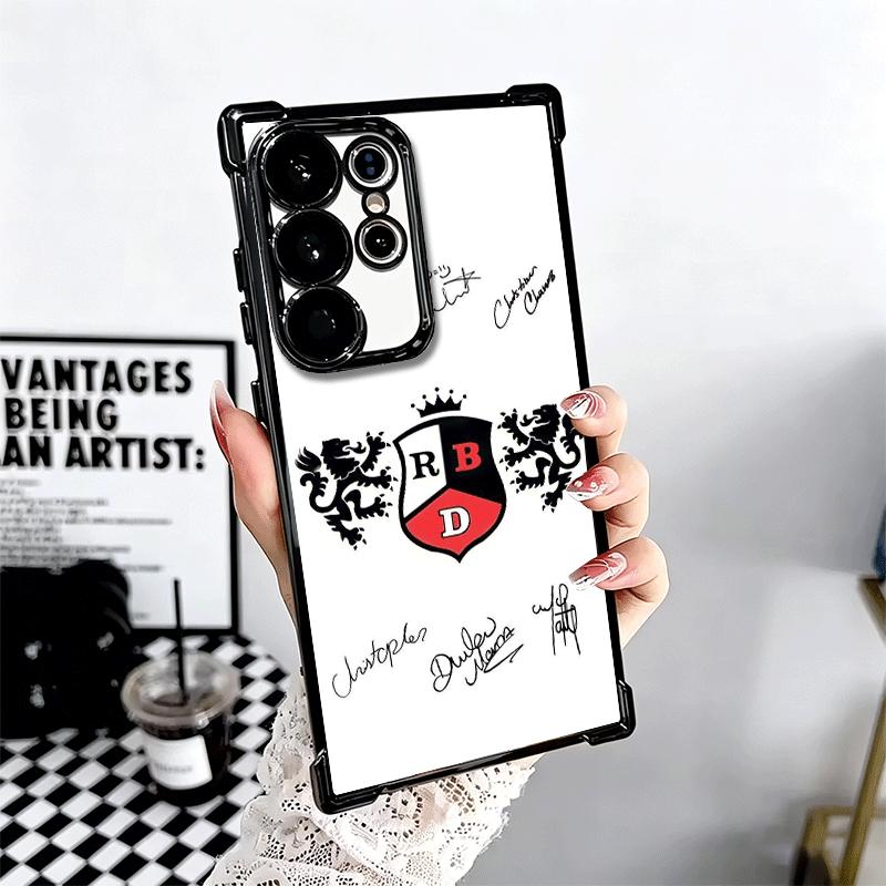 F-Fashion RBD R-Rebelde Plating Phone Case For Samsung Galaxy S24 S25 FE S26 Edge S23 Ultra S22 S21 Plus S20 Anti-Fall Airabag C