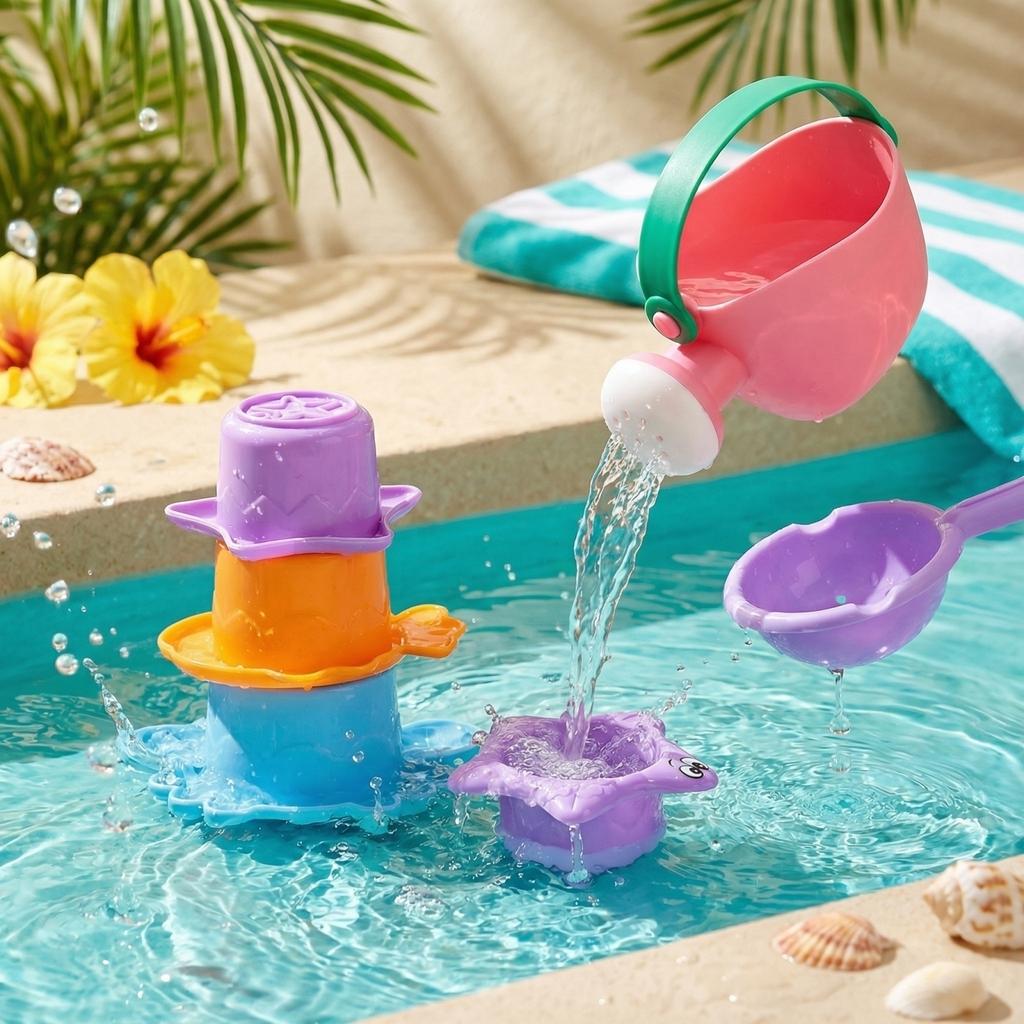 Bath Toys, Mold-resistant, Suitable For Bathtubs, Beaches, Swimming Pools, And Other Water Toys.