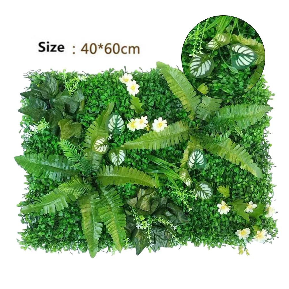 Artificial Lawn Plant Lawn DIY Background Wall Panels Fake Grass Leaf Wedding Decoration Green Grass Carpet Turf