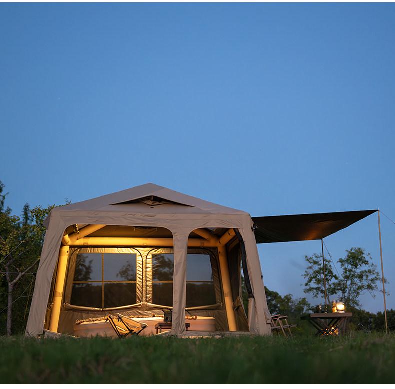 Explorer Water Cube Automatic Inflatable Tent - Rainproof Outdoor Camping Gear for Car Tail Integration