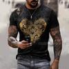 Horrible Skull Spades Poker T-Shirt Casual Men Summer 3D-Print Extra-Large T-Shirt 2024 Comfort Breathable T-Shirt Tops S-6XL