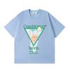 2026 Casablanca Print Loose Fit Cotton T-Shirt Men Youth Casual Wear
