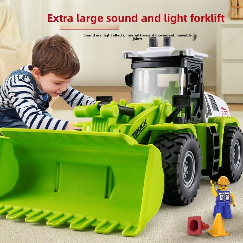 Large Bulldozer, Excavator, Construction Vehicle, Simulation Toy Car for Boys