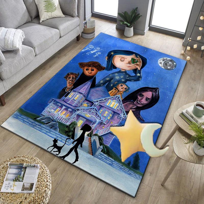 Moonlit Mystery Cora-line Office Rug Chair Mat, Game Carpet, Suitable for Front Door, Bedroom, Living Room, Desk, Holiday Gift