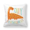 Cute Funny Dinosaurs Cartoon Print Children Pillow Cover Hot Kids Room Decorative Cushion Cover Modern Simple Sofa Throw Pillows