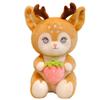 Plush Deer Stuffed Animal With Polyester Fiber Fill For Kids And Adults