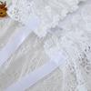 Women Girdle Embroidery Lace Flower Lace-up Wide Brim Waist Belt Adjustable Length Dresses Shirts Tops