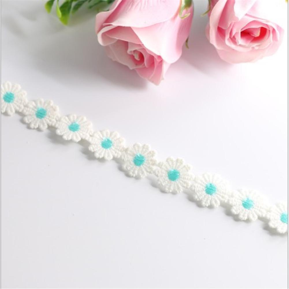 1yards × 25mm Spitzenbesatz Gänseblümchen Heimtextilien Bekleidungszubehör