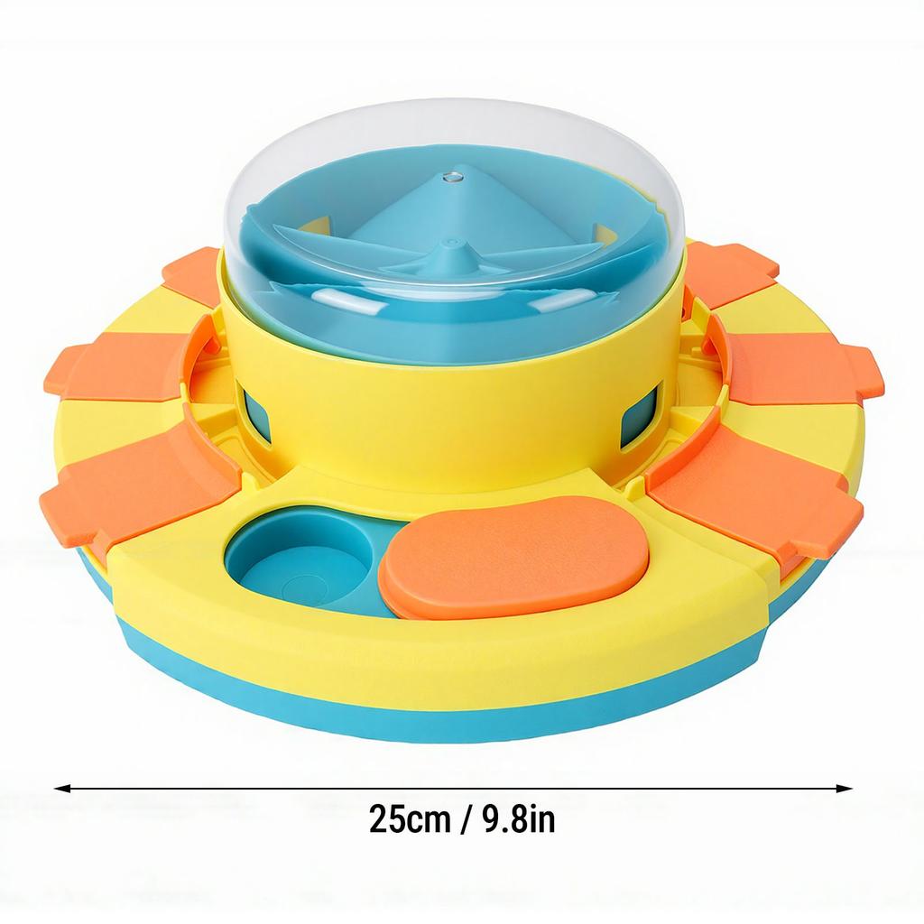 Food Puzzle Slow Feeder Non Slip Base Stable Smart Pressing Function Dog Interactive Treat Dispenser Type 2