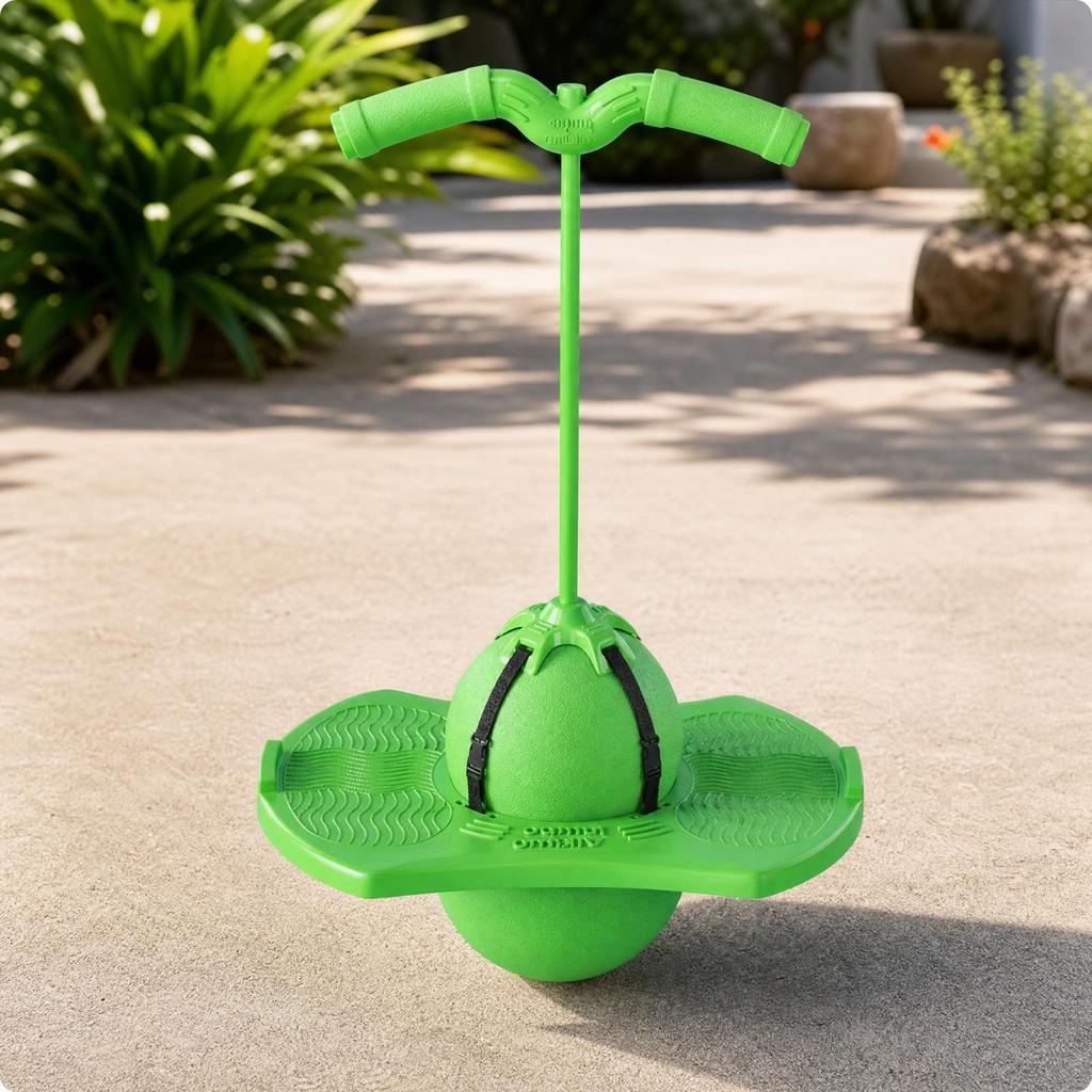 Robust Pogo Ball with Adjustable Handle Inflatable for Active Users, Kids,
