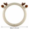 Warm Winter Plush Steering Wheel Cover Reindeer Antler Steering Wheel Cover  Cars SUVs Trucks