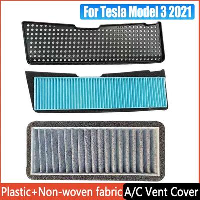 Air Intake Grille Cover Atmosphere Flow Vent Protective Cover for Tesla Model 3 2025 Air Conditioning Inlet Filter