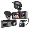 Three Recording Driving Recorder 1080P Large Wide-angle Three Lens Car Recorder Reverse Visibility