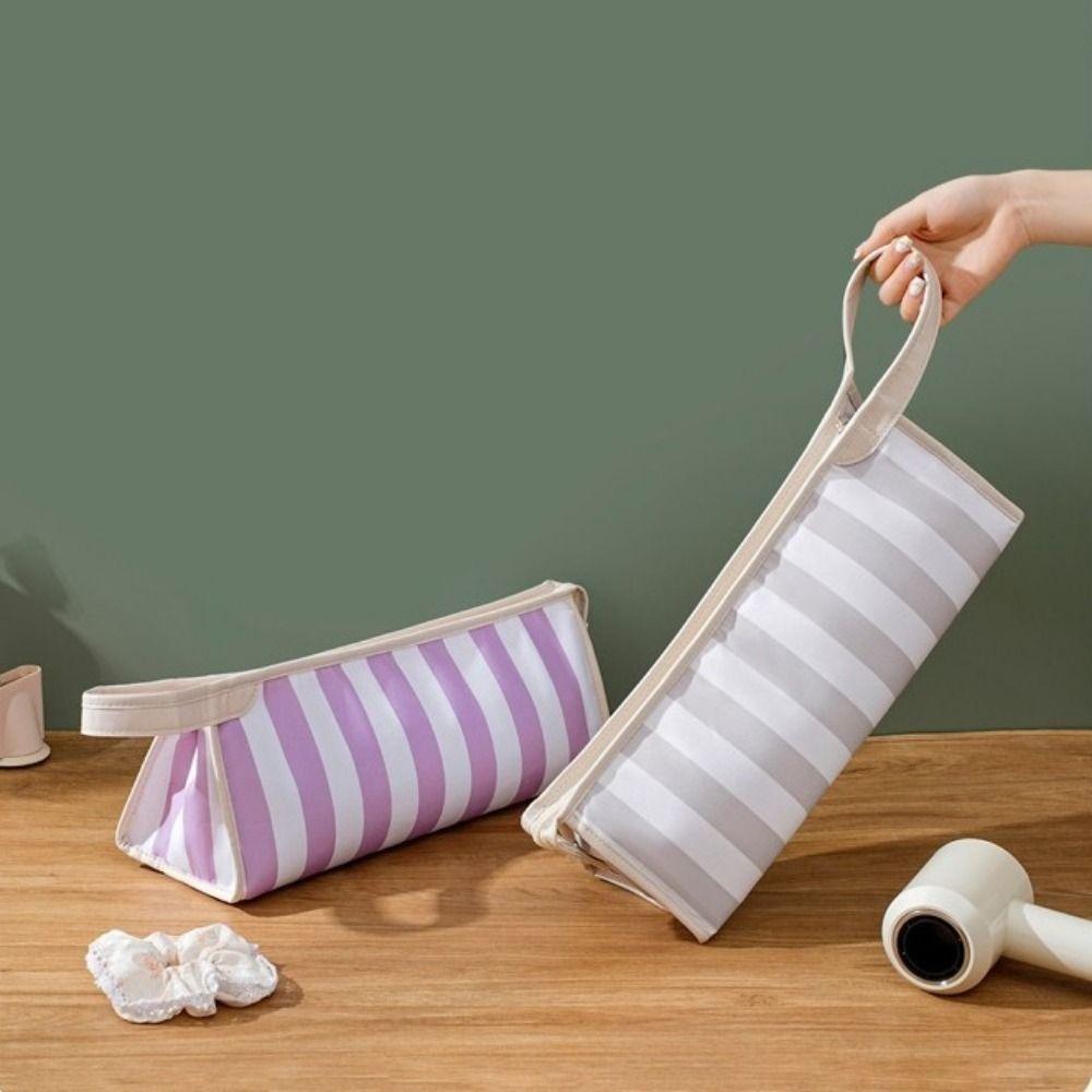 Large Capacity Hair Dryer Storage Bag Waterproof Heat Resistant Curling Iron Storage Bag Shockproof Makeup Bag
