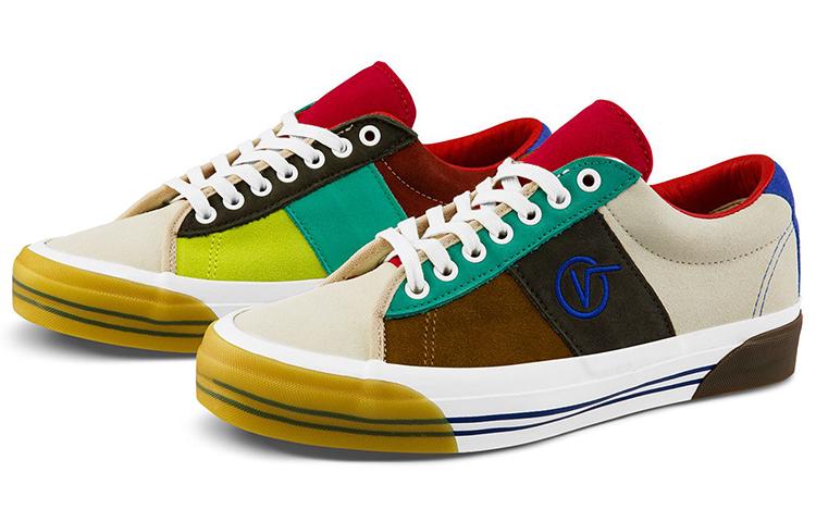 Vans Og Sid Lx Retro Casual Skateboarding Shoes Unisex Multi Color Splicing VN0A4U1320V